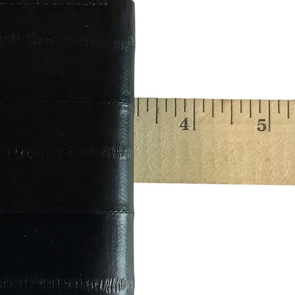 Genuine Eel Skin Mens Wallet By John Weitz 4”x3” - Picture 7 of 8